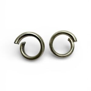 Sterling Silver Israel Circle Earrings